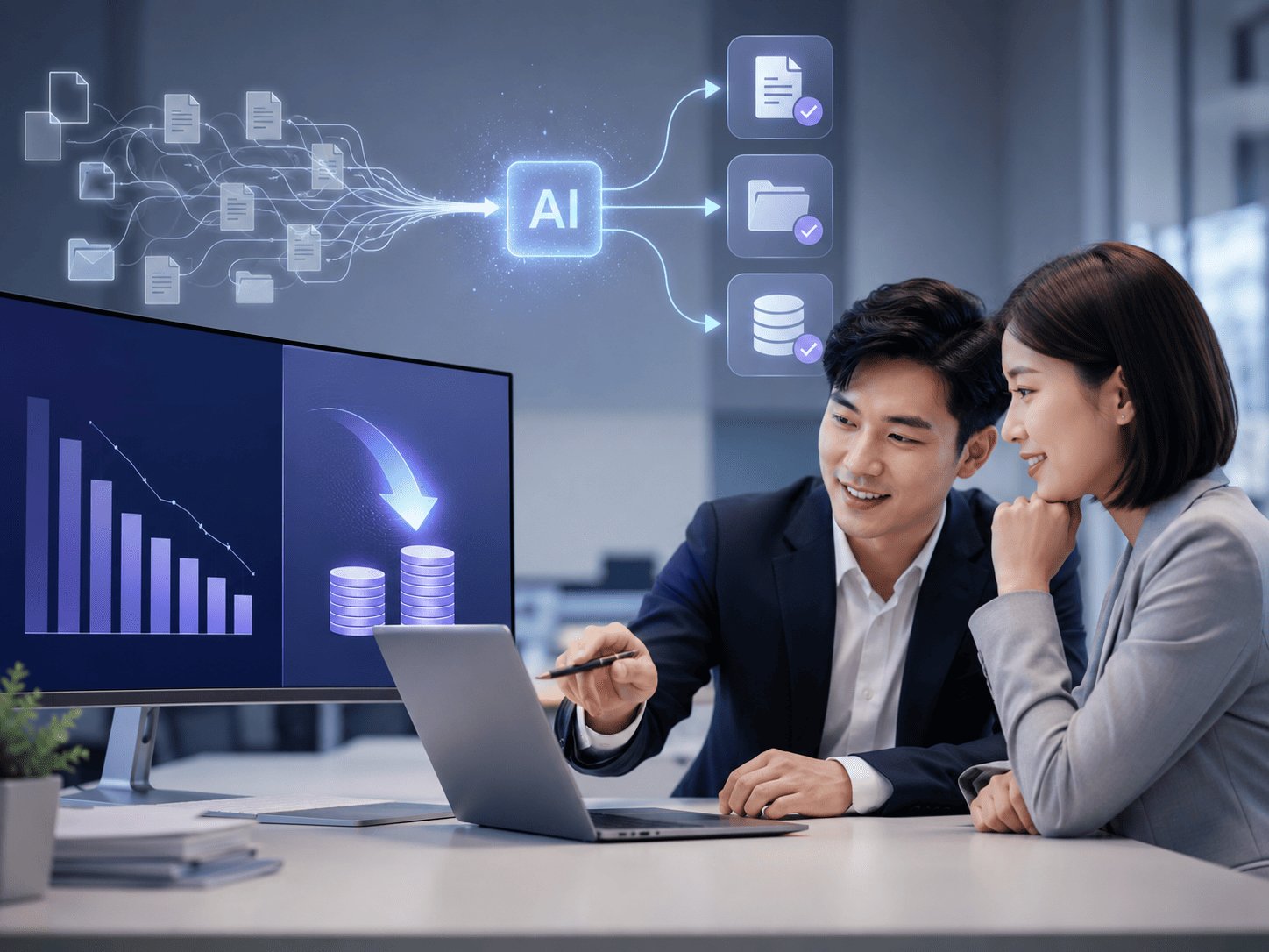 AI 自動化降低企業營運成本
